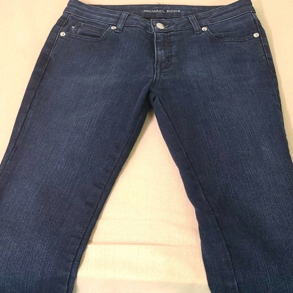 MICHAEL KORS  DARK SKINNY JEANS SZ 2 - Picture 5 of 9